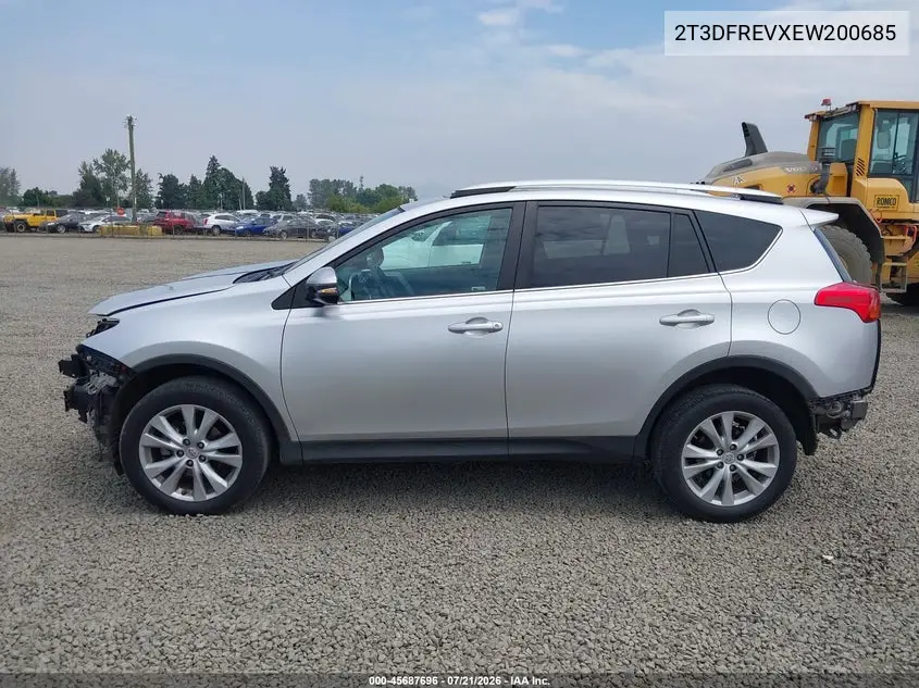 2014 Toyota Rav4 Limited VIN: 2T3DFREVXEW200685 Lot: 45687696