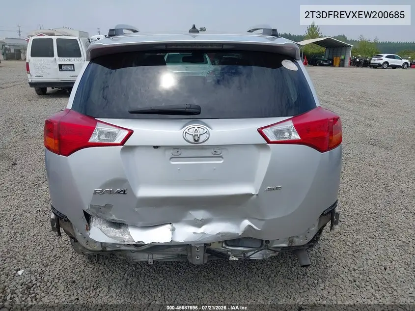 2014 Toyota Rav4 Limited VIN: 2T3DFREVXEW200685 Lot: 45687696