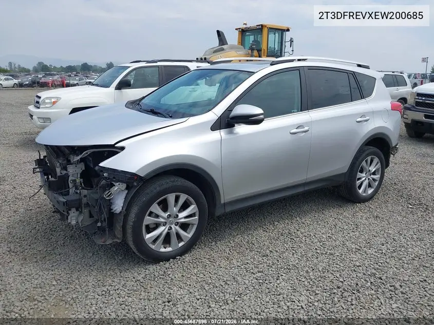 2014 Toyota Rav4 Limited VIN: 2T3DFREVXEW200685 Lot: 45687696