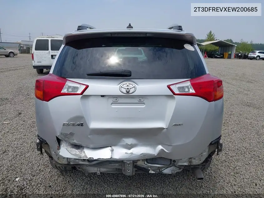 2014 Toyota Rav4 Limited VIN: 2T3DFREVXEW200685 Lot: 45687696