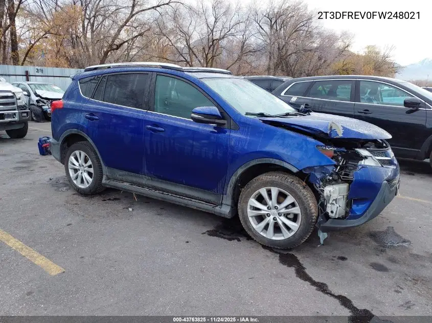 2T3DFREV0FW248021 2015 Toyota Rav4 Limited