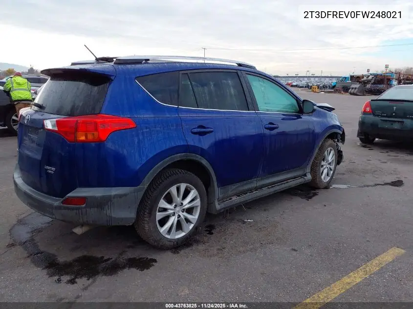 2T3DFREV0FW248021 2015 Toyota Rav4 Limited
