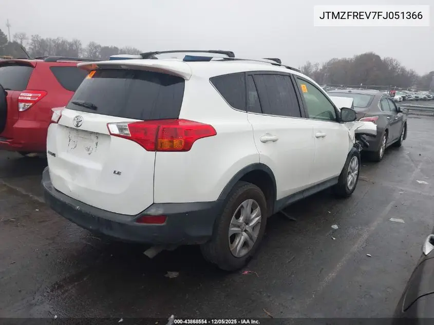 JTMZFREV7FJ051366 2015 Toyota Rav4 Le