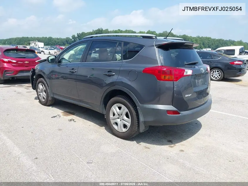 2015 Toyota Rav4 Le VIN: JTMBFREVXFJ025054 Lot: 45549011