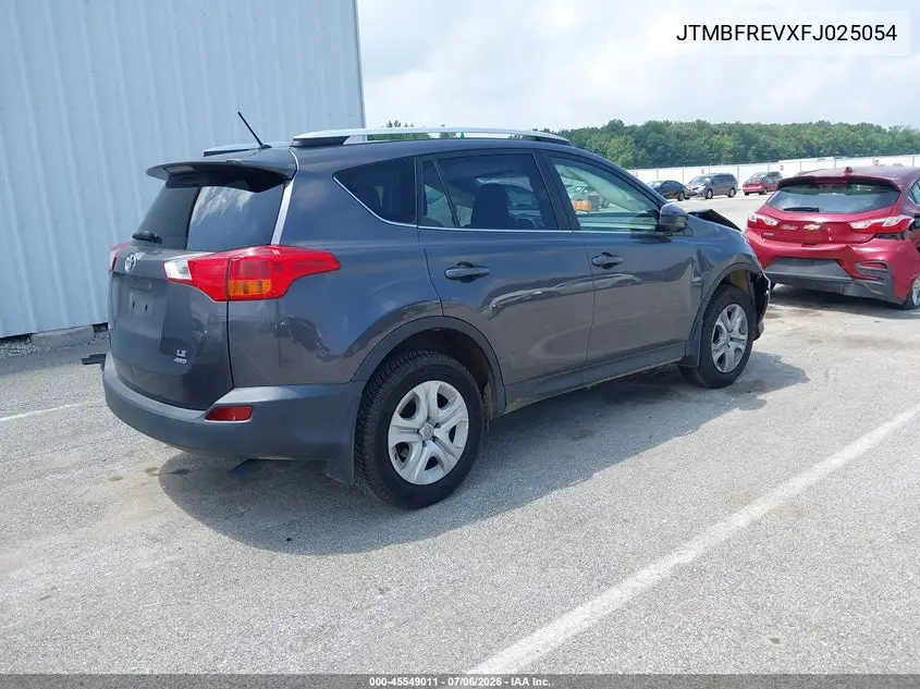 2015 Toyota Rav4 Le VIN: JTMBFREVXFJ025054 Lot: 45549011