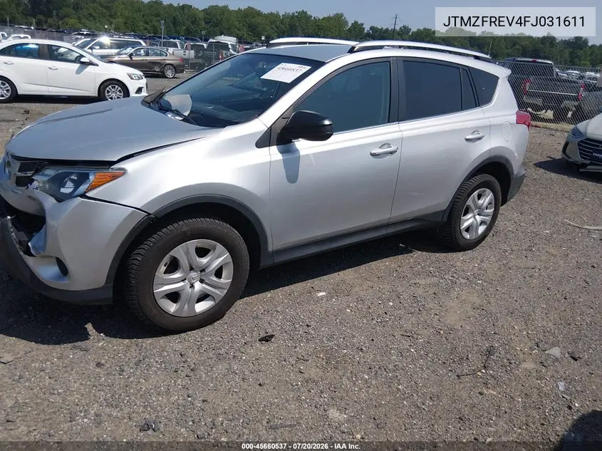 2015 Toyota Rav4 Le VIN: JTMZFREV4FJ031611 Lot: 45660537