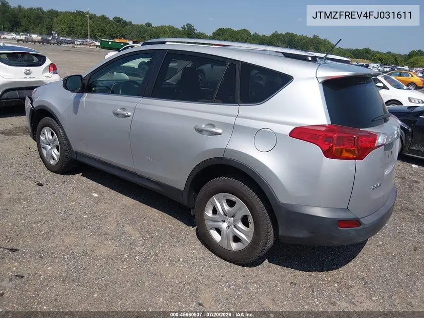 2015 Toyota Rav4 Le VIN: JTMZFREV4FJ031611 Lot: 45660537