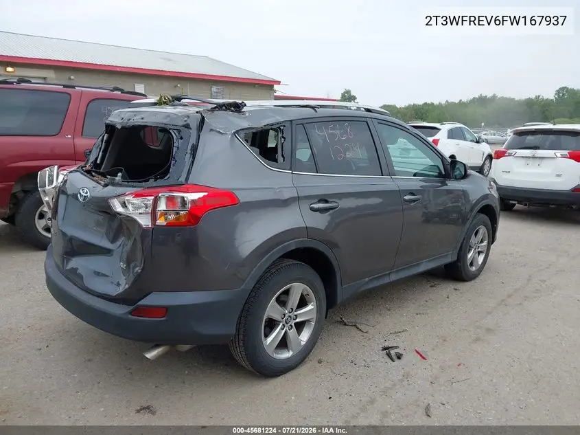 2015 Toyota Rav4 Xle VIN: 2T3WFREV6FW167937 Lot: 45681224