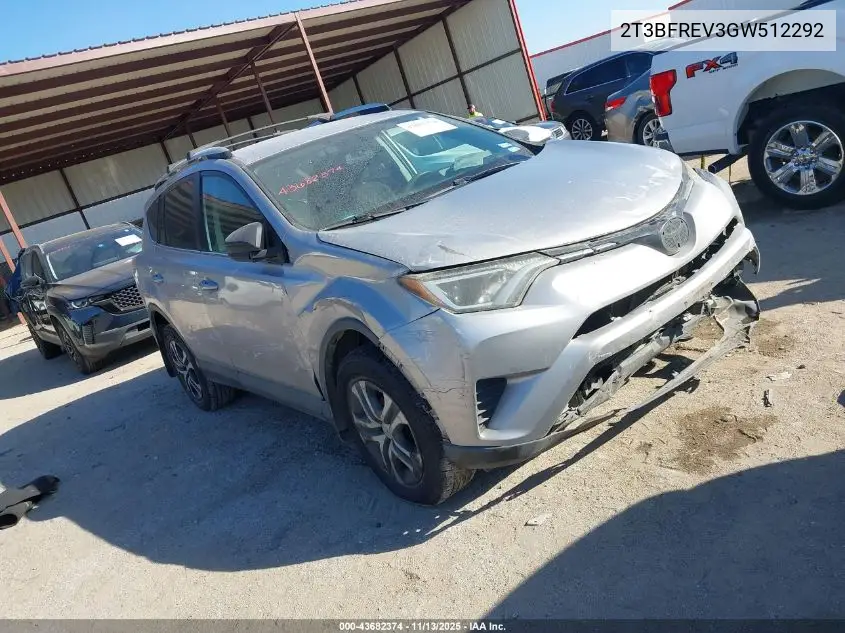 2T3BFREV3GW512292 2016 Toyota Rav4 Le