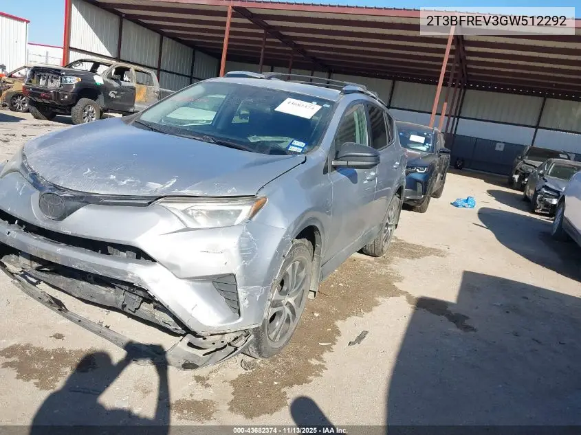 2T3BFREV3GW512292 2016 Toyota Rav4 Le