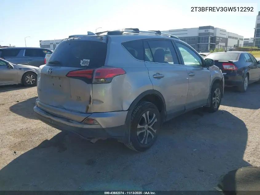 2T3BFREV3GW512292 2016 Toyota Rav4 Le