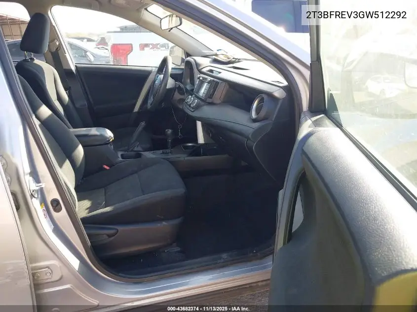 2T3BFREV3GW512292 2016 Toyota Rav4 Le