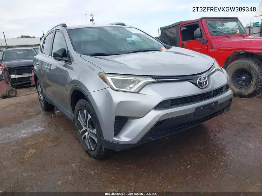 2T3ZFREVXGW309348 2016 Toyota Rav4 Le