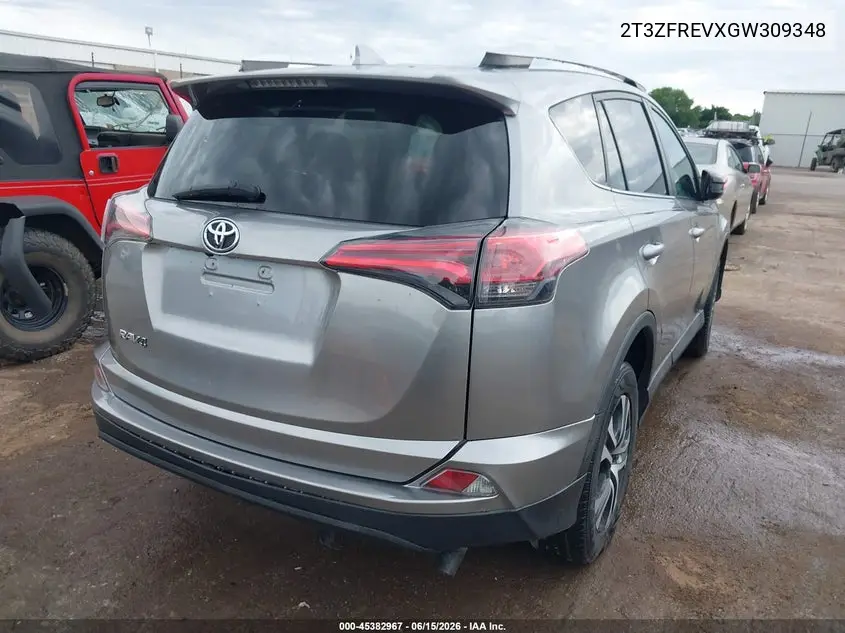 2T3ZFREVXGW309348 2016 Toyota Rav4 Le