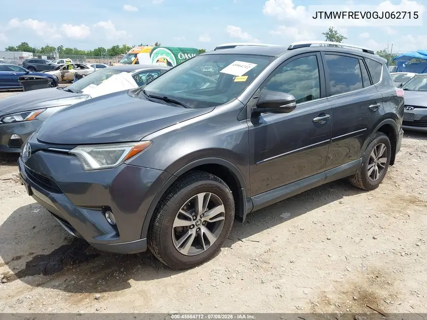 2016 Toyota Rav4 Xle VIN: JTMWFREV0GJ062715 Lot: 45564712