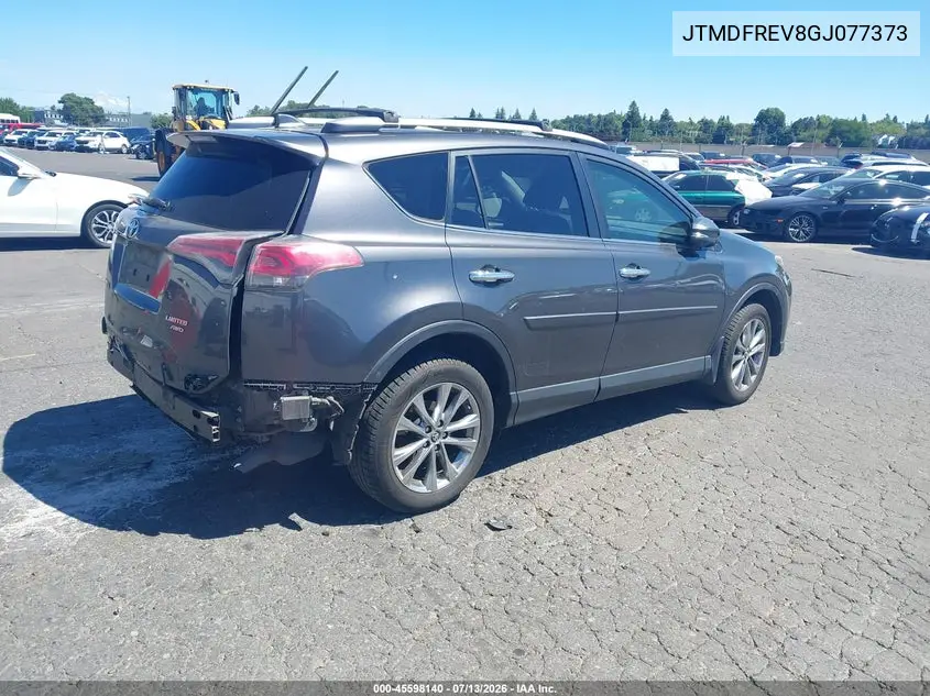 2016 Toyota Rav4 Limited VIN: JTMDFREV8GJ077373 Lot: 45598140