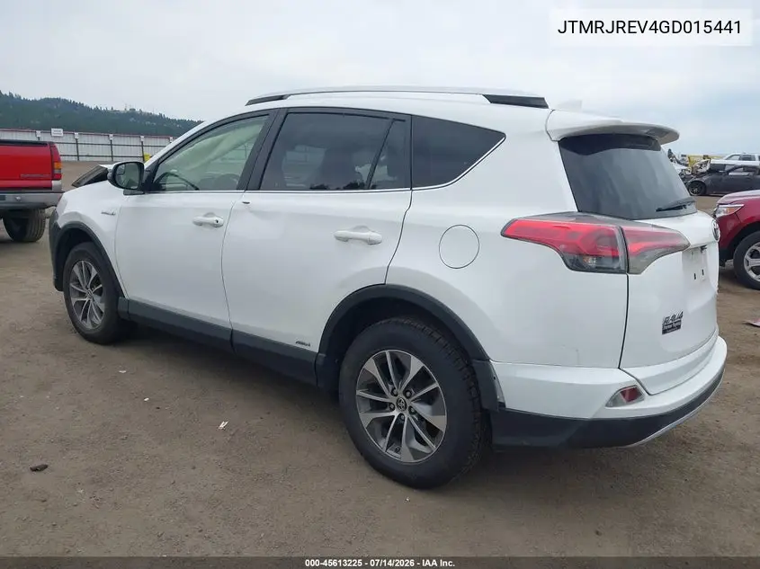 2016 Toyota Rav4 Hybrid Xle VIN: JTMRJREV4GD015441 Lot: 45613225