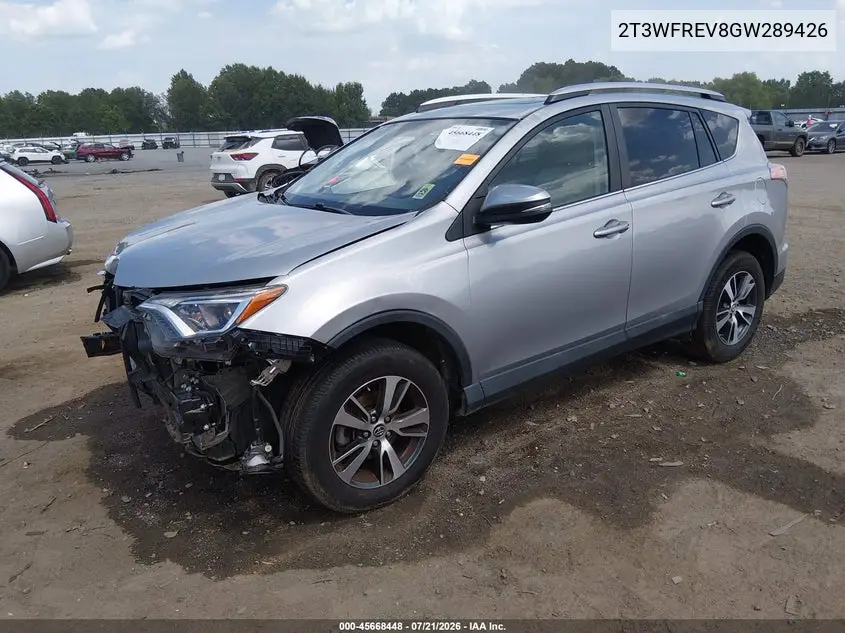 2016 Toyota Rav4 Xle VIN: 2T3WFREV8GW289426 Lot: 45668448