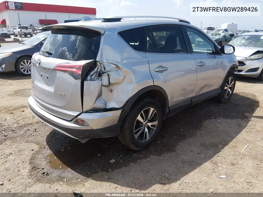 2016 Toyota Rav4 Xle VIN: 2T3WFREV8GW289426 Lot: 45668448