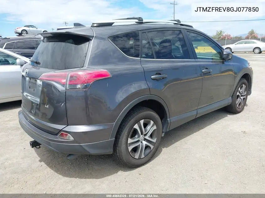 2016 Toyota Rav4 Le VIN: JTMZFREV8GJ077850 Lot: 45682329