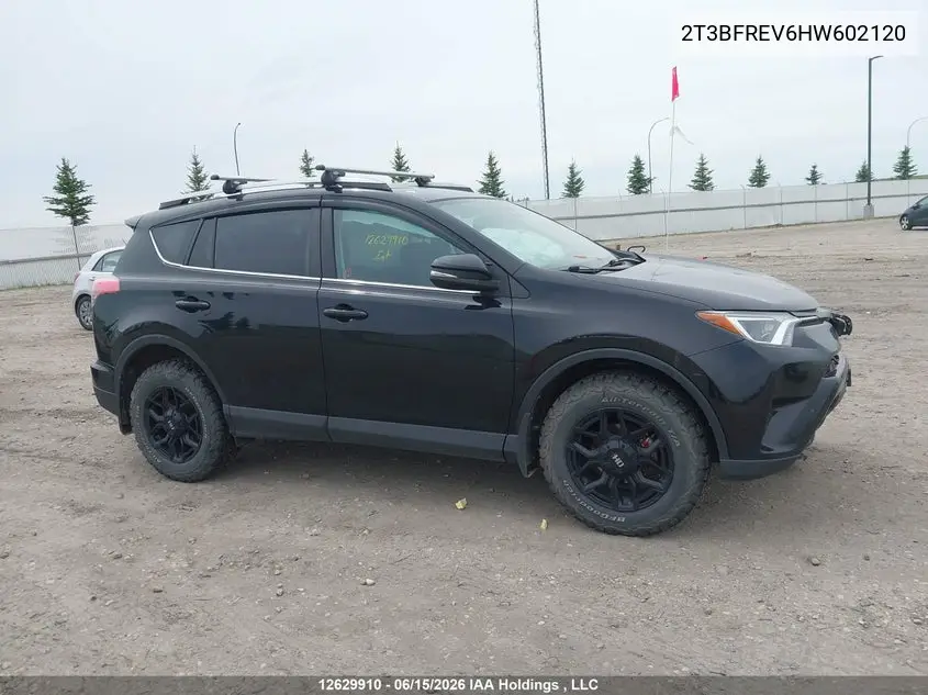2017 Toyota Rav4 Le VIN: 2T3BFREV6HW602120 Lot: 12629910