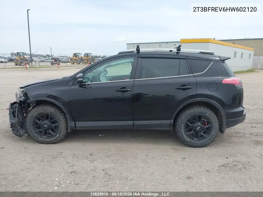2017 Toyota Rav4 Le VIN: 2T3BFREV6HW602120 Lot: 12629910