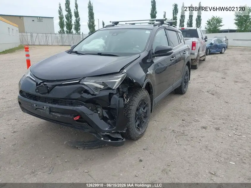 2017 Toyota Rav4 Le VIN: 2T3BFREV6HW602120 Lot: 12629910