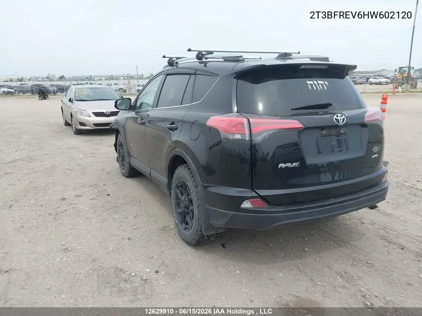 2017 Toyota Rav4 Le VIN: 2T3BFREV6HW602120 Lot: 12629910