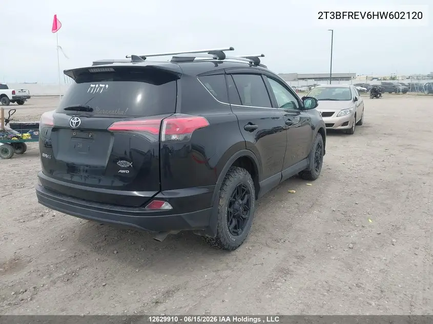 2017 Toyota Rav4 Le VIN: 2T3BFREV6HW602120 Lot: 12629910