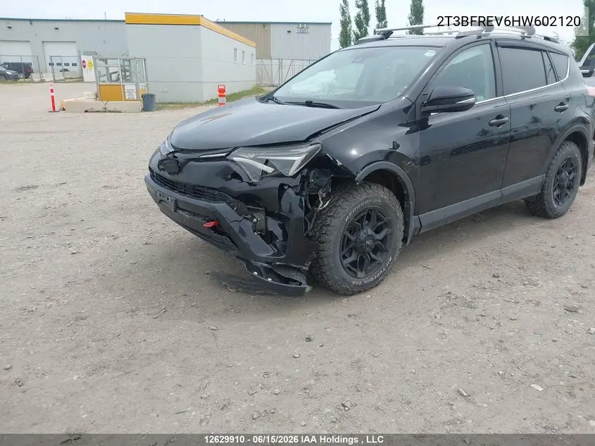 2017 Toyota Rav4 Le VIN: 2T3BFREV6HW602120 Lot: 12629910