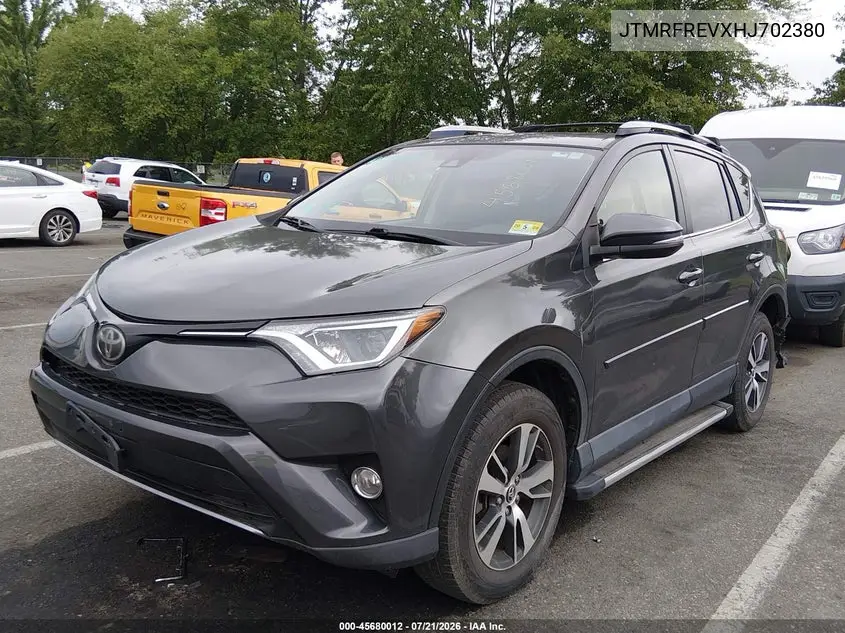 2017 Toyota Rav4 Xle VIN: JTMRFREVXHJ702380 Lot: 45680012