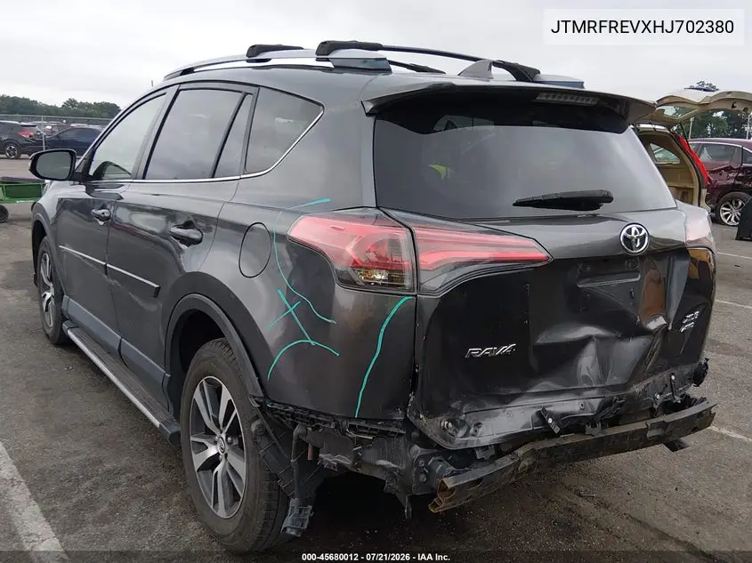 2017 Toyota Rav4 Xle VIN: JTMRFREVXHJ702380 Lot: 45680012