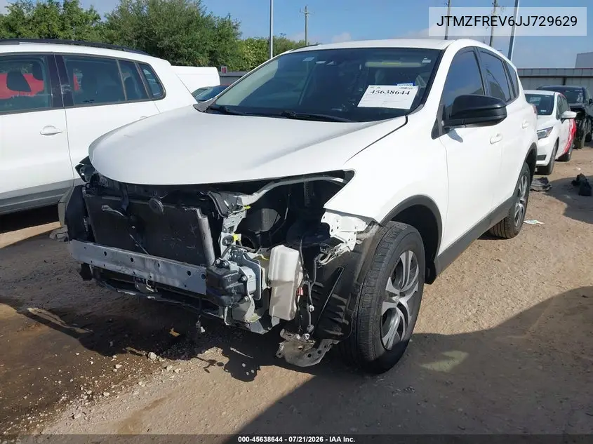 2018 Toyota Rav4 Le VIN: JTMZFREV6JJ729629 Lot: 45638644