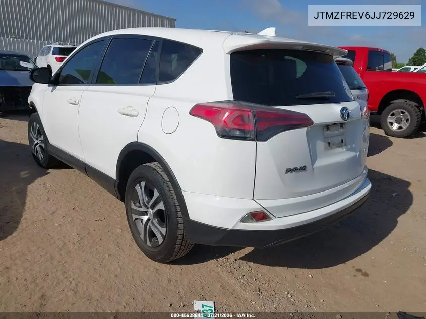 2018 Toyota Rav4 Le VIN: JTMZFREV6JJ729629 Lot: 45638644