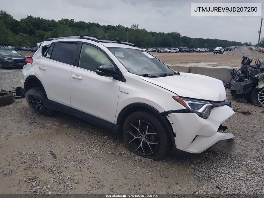 2018 Toyota Rav4 Hybrid Se VIN: JTMJJREV9JD207250 Lot: 45683648