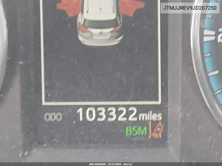 2018 Toyota Rav4 Hybrid Se VIN: JTMJJREV9JD207250 Lot: 45683648