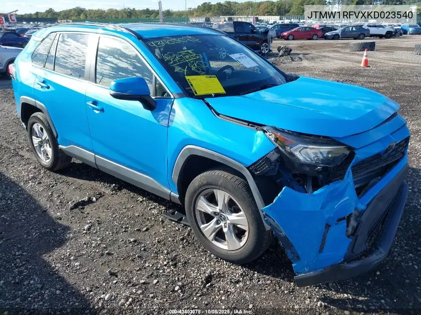 JTMW1RFVXKD023540 2019 Toyota Rav4 Xle