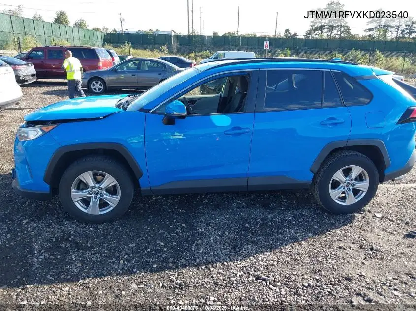JTMW1RFVXKD023540 2019 Toyota Rav4 Xle