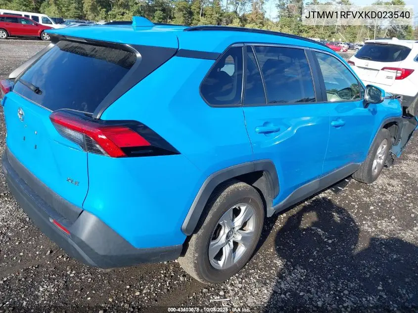 JTMW1RFVXKD023540 2019 Toyota Rav4 Xle