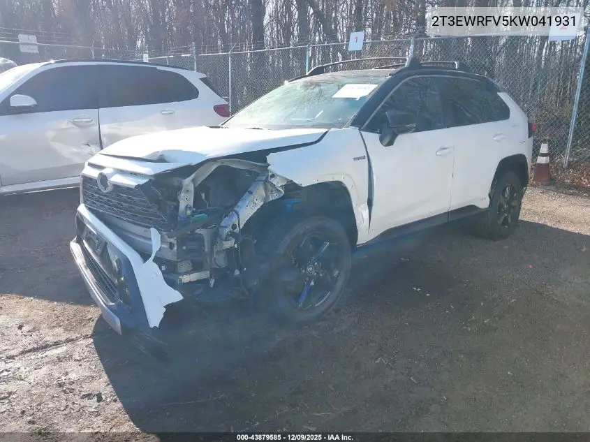 2T3EWRFV5KW041931 2019 Toyota Rav4 Hybrid Xse