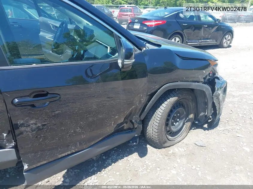 2T3G1RFV4KW002478 2019 Toyota Rav4 Le
