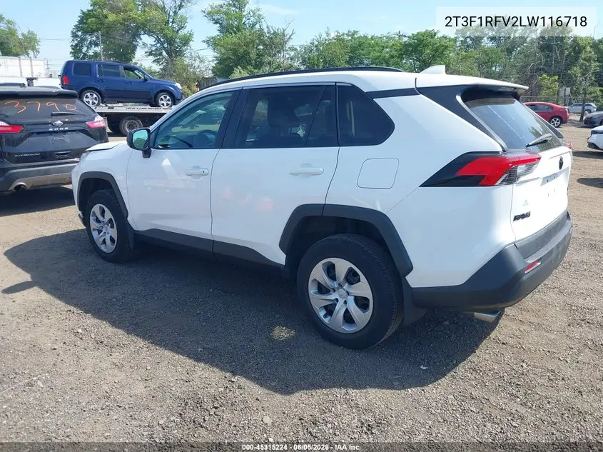 2T3F1RFV2LW116718 2020 Toyota Rav4 Le