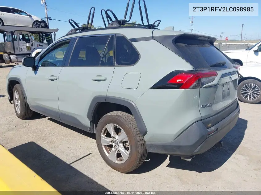 2020 Toyota Rav4 Xle VIN: 2T3P1RFV2LC098985 Lot: 45348787
