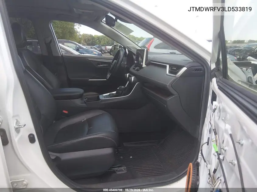 2020 Toyota Rav4 Hybrid Limited VIN: JTMDWRFV3LD533819 Lot: 45480706