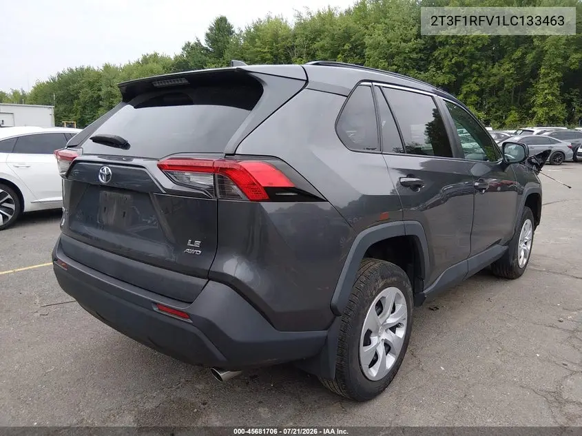 2020 Toyota Rav4 Le VIN: 2T3F1RFV1LC133463 Lot: 45681706