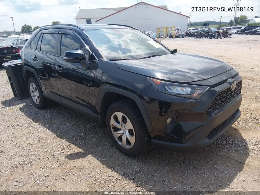 2020 Toyota Rav4 Le VIN: 2T3G1RFV5LW138149 Lot: 45693295