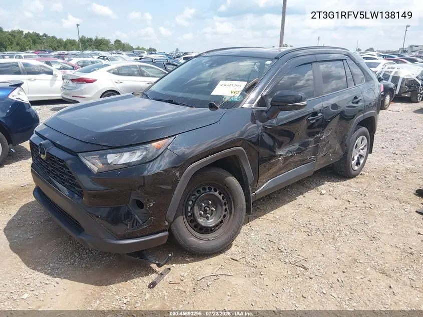 2020 Toyota Rav4 Le VIN: 2T3G1RFV5LW138149 Lot: 45693295