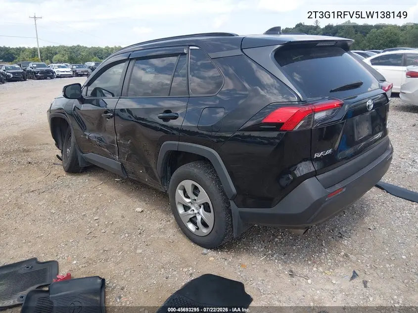 2020 Toyota Rav4 Le VIN: 2T3G1RFV5LW138149 Lot: 45693295