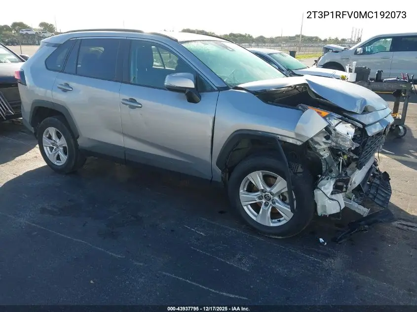 2T3P1RFV0MC192073 2021 Toyota Rav4 Xle