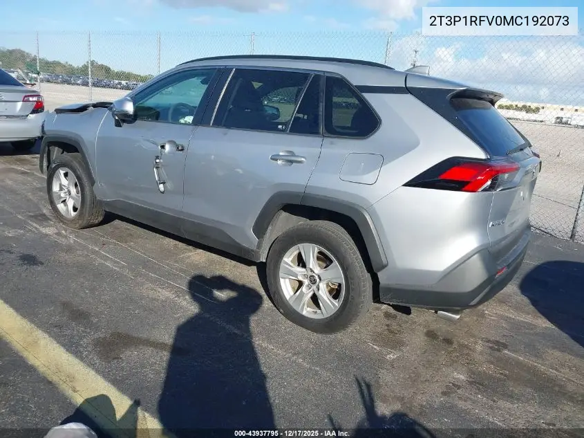 2T3P1RFV0MC192073 2021 Toyota Rav4 Xle